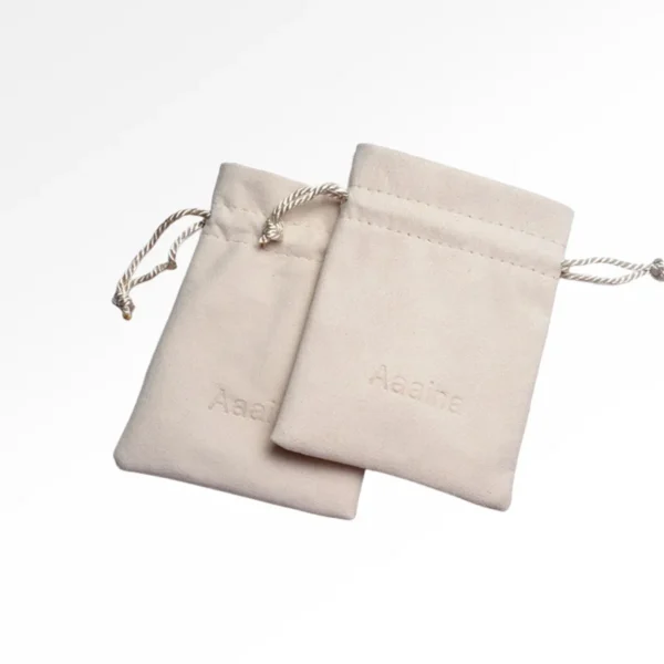 Custom Logo Luxury Jewellery Packaging Soft Microfiber Envelope Flap Drawstring Pouch Bag for Ring Earring Bracelet Bangle - Image 4