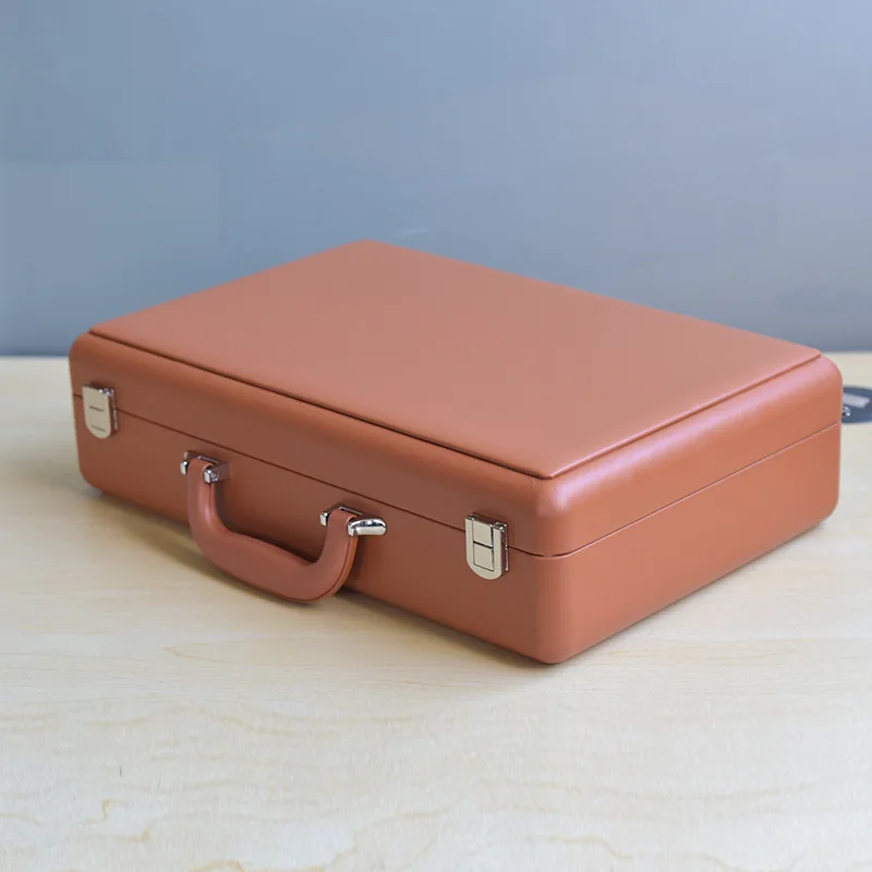 High-end Boutique 21-bit Microfiber Leather Watch Box Multi-functional Collection Storage Box Watch Display Suitcase - Image 6