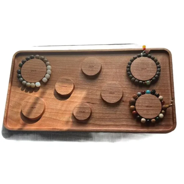 Black Walnut Cherrywood Display Props Wrist Size Shooting Props Jewelry Tray - Image 6