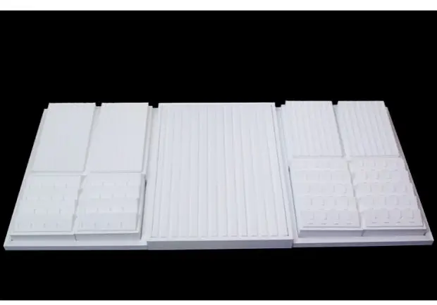 Jewelry Display Props White Brushed Leather Jewelry Display Stand Display Set - Image 6