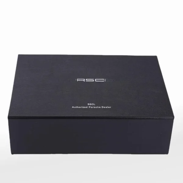Wholesale Black Magnetic Box High-End Faux Leather Top-grade Paper Gift Box EVA Cardboard Packaging Box - Image 2