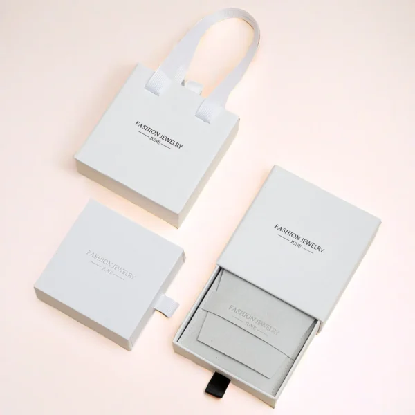 Custom Jewelry Bag Small Jewelry White Jewelry Pouch with logo