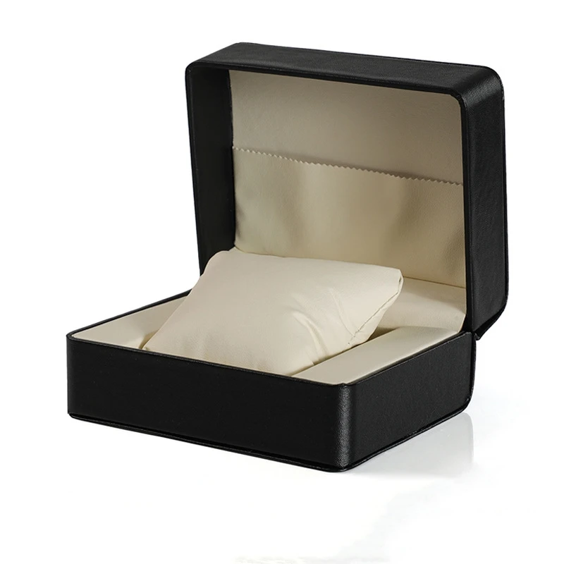 Wholesale Custom Logo Watch Box Black Luxury Packaging Box for Watch Luxury Leather Watch Box - Image 6