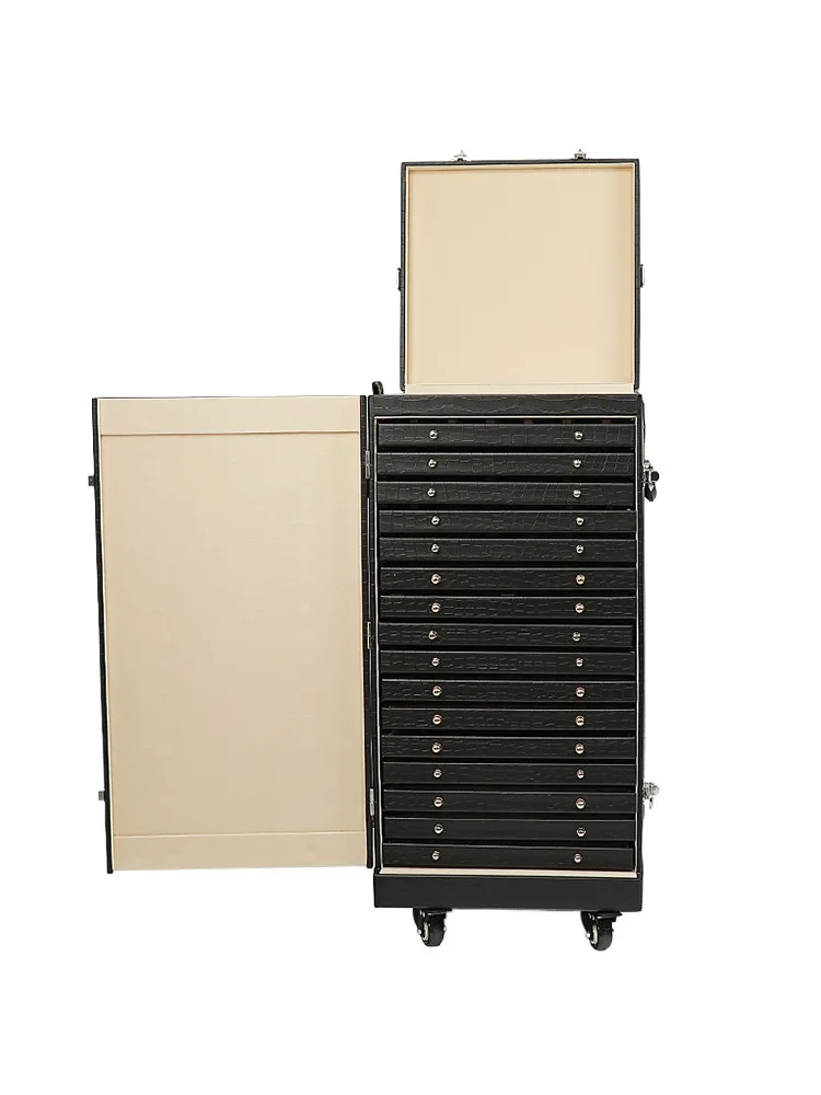 Jewelry Storage Cabinet Large Capacity High-end Ring Necklace Ear Stud Bracelet Exhibition Jewelry Casket Jewel Box