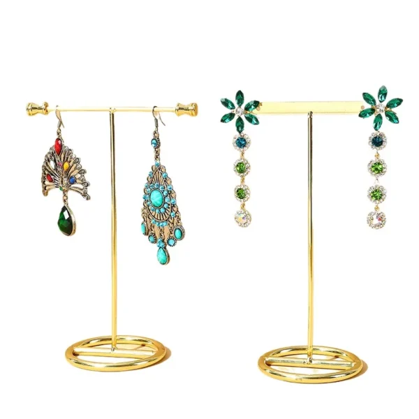 Spot Gold Metal Earring Display Stand Earring Display Props Window Display Stand - Image 2