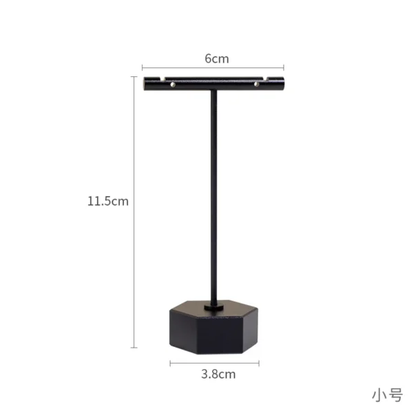 And Simple Black Acrylic Jewelry Storage Rack Earrings Necklace Display Rack - Image 6