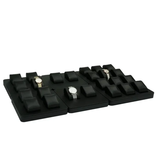 Brushed Display Black and White Watch Tray Display Jewelry Store Counter  Plate Watch Display Frame - Image 4