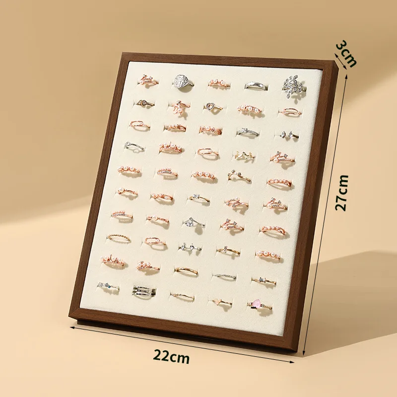 Solid Wood Black Walnut Vertical Ring Earrings Display Stand Earrings Jewelry Trinket Hanging Rack Earrings Storage Rack - Image 5