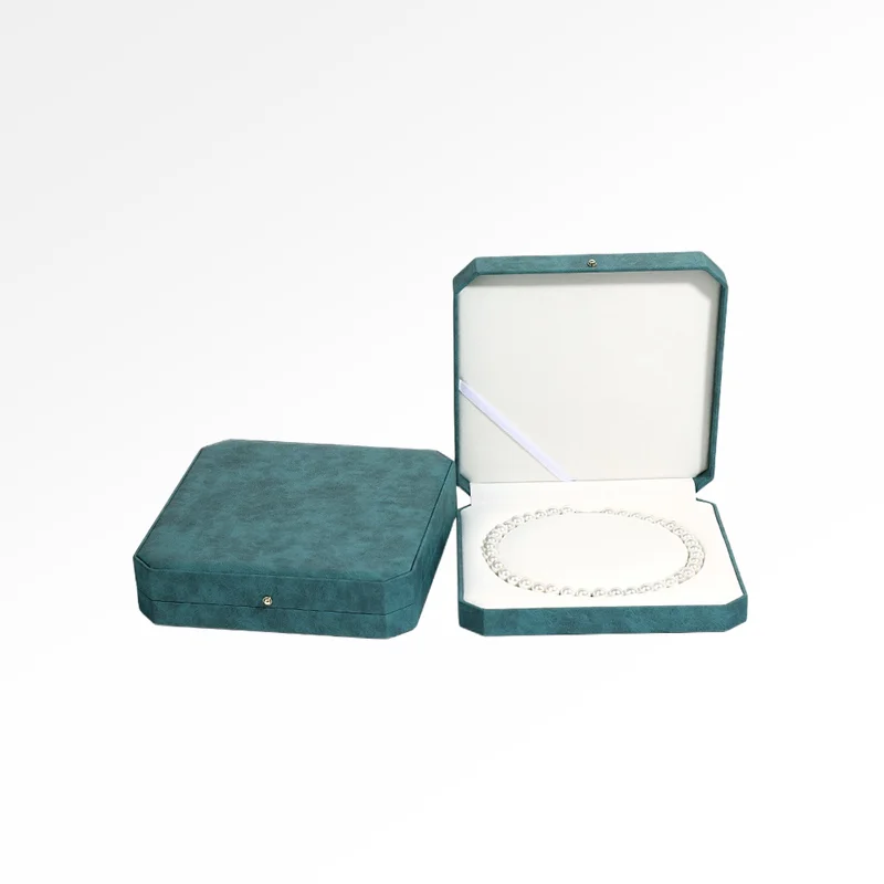 High-end PU Jewelry Necklace Packaging Gift Box for Pearl Necklace - Image 6