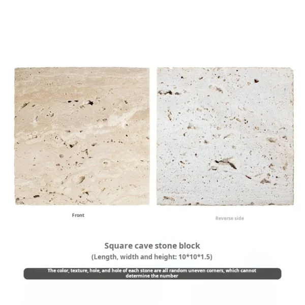 Beige Natural Stone Plaster Acrylic Mixed Jewelry Display Stand Display Set - Image 5