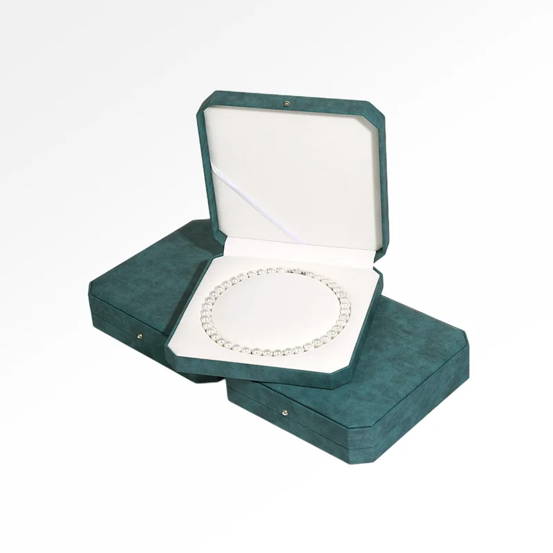 High-end PU Jewelry Necklace Packaging Gift Box for Pearl Necklace - Image 4