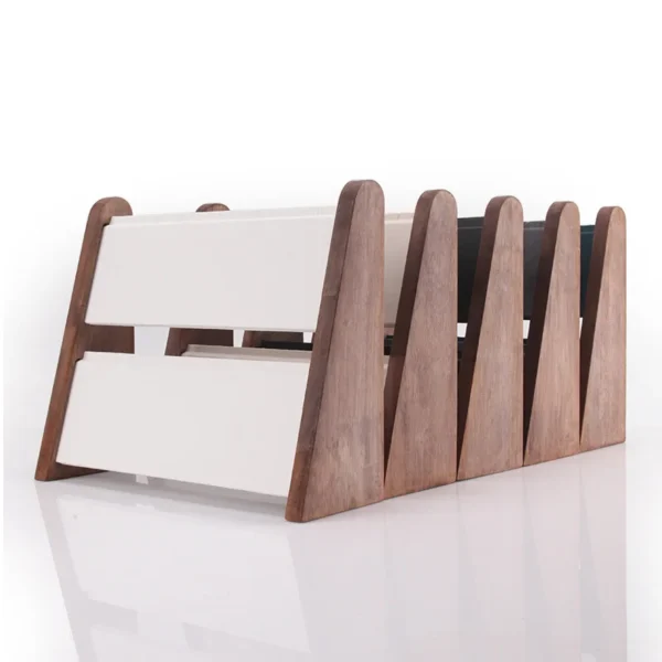 Solid Wood Necklace Display Stand Two-layer Pendant Earrings Storage Rack Jewelry Rack - Image 3