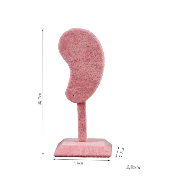 Ear Shape Jewelry Display Stand Flannel Earring Holder Pu Earring Holder - Image 4