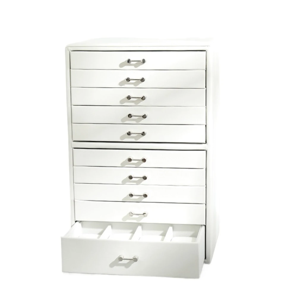 Large Capacity Ten Layer Jewelry Box European Jewelry Box Necklace Watch Earrings Drawer Jewelry Storage Box