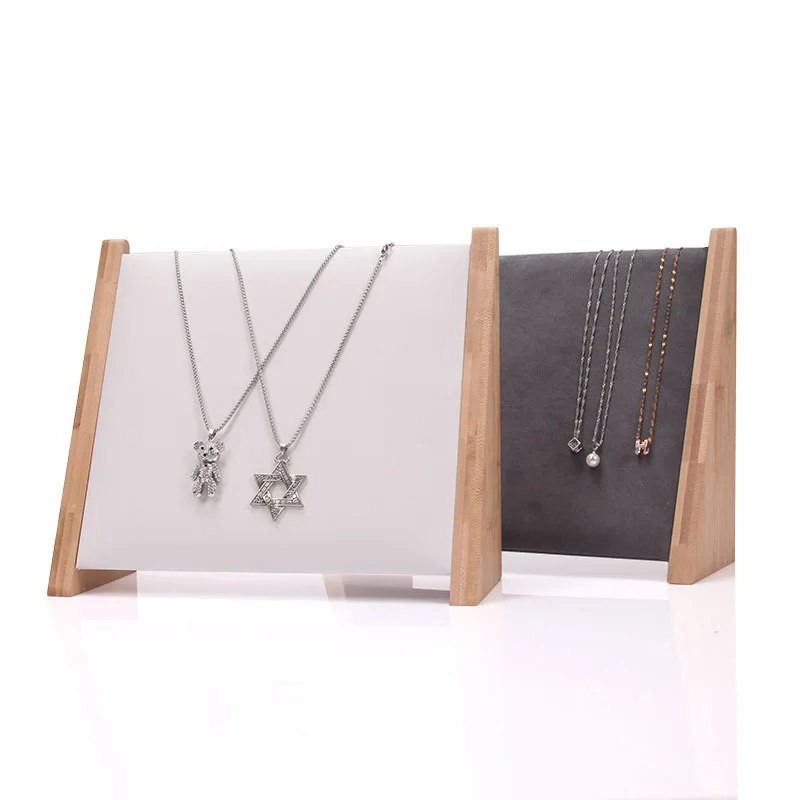 Hot Sale Four-Color Suede Jewelry Rack for Displaying Necklaces and Other Pieces - Image 2