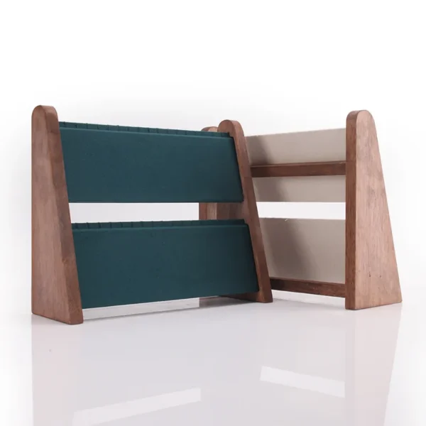 Solid Wood Necklace Display Stand Two-layer Pendant Earrings Storage Rack Jewelry Rack - Image 2