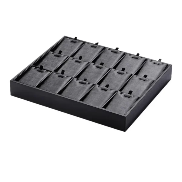 PU Leather Display Jewelry Luxury Jewelry Tray Display for Ring Necklace Earring Custom Jewelry Display Tray - Image 4