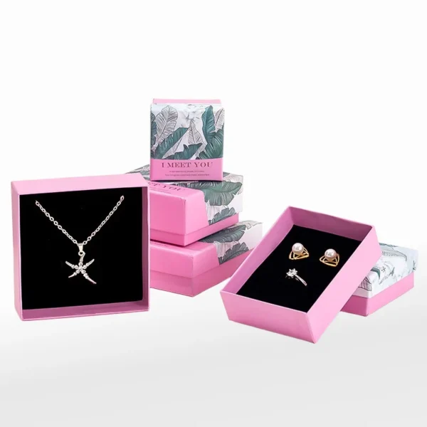 Custom Open Lid Colorful Jewelry Packaging Box Gift Box Jewelry Box - Image 5