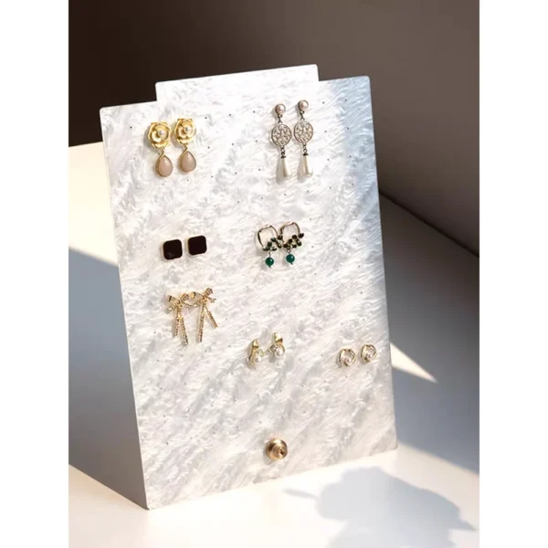 Classy Vertical Acrylic Display Board Ornament Elegant Jewelry Rack for Earrings
