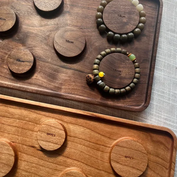 Black Walnut Cherrywood Display Props Wrist Size Shooting Props Jewelry Tray - Image 3