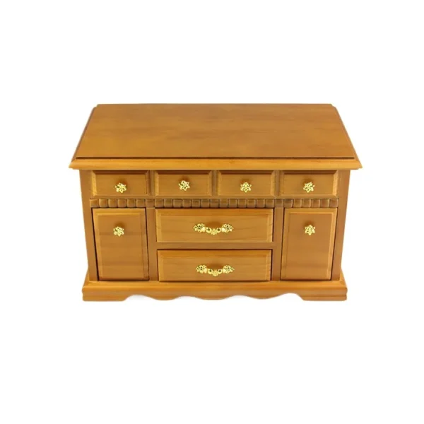 Fashionable Wooden Multifunctional European Style Simple Velvet Jewelry Box Multi-layer Jewelry Storage Box - Image 2