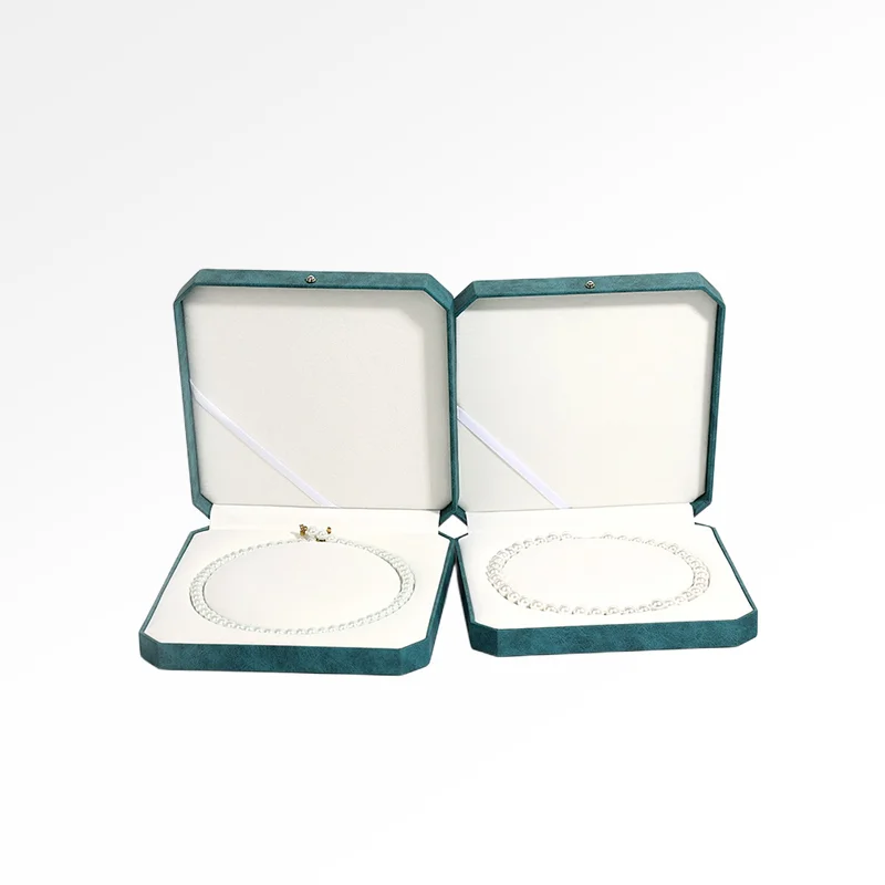 High-end PU Jewelry Necklace Packaging Gift Box for Pearl Necklace - Image 5