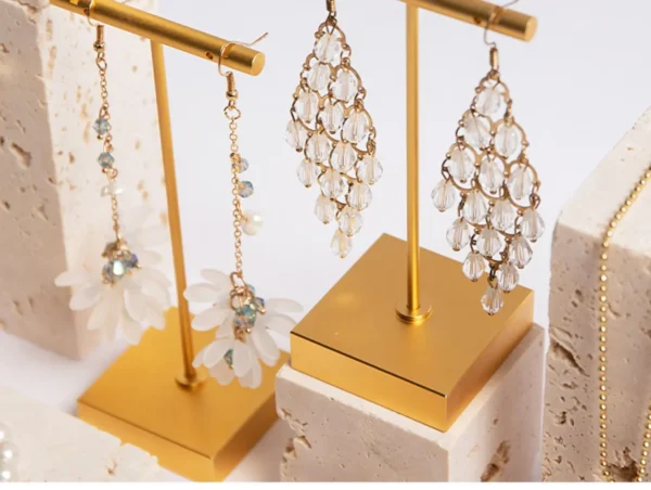 Jewelry Display Photo Props Marble Shop Desktop Ring Tray Ornaments Earrings Necklace Jewelry Stand   for Shop - Image 6