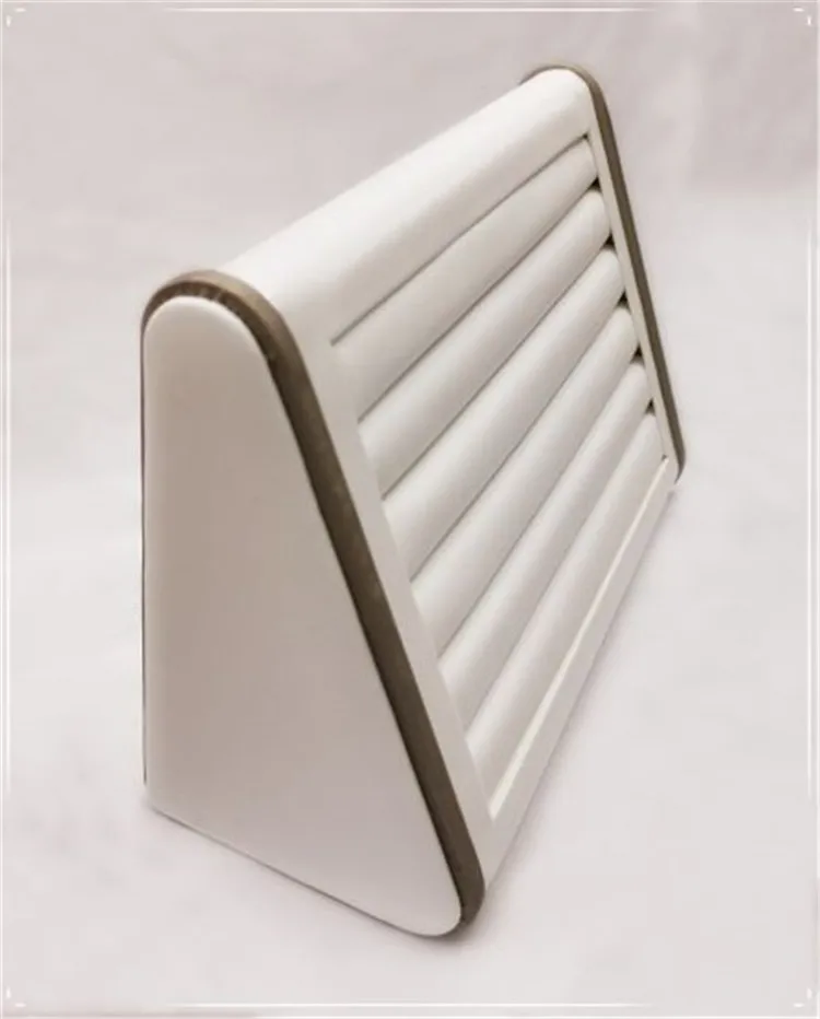 High-end Brushed Leather Ring Earrings Bracelet Trapezoidal Vertical Horizontal Jewelry Display Stand - Image 5