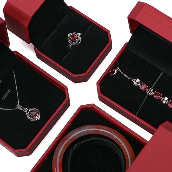 Custom Packaging Packing Gift Paper Earring Round Jewelry Ring Box - Image 4