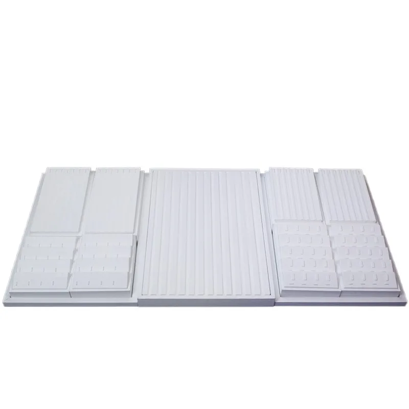 Jewelry Display Props White Brushed Leather Jewelry Display Stand Display Set - Image 3