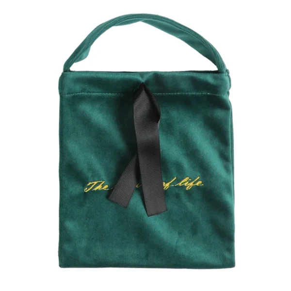 Custom Personalized Logo  Jewelry Gift Bag Flannel Cosmetic Bag  Jewelry Pouch - Image 6