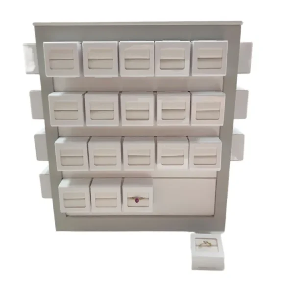 80-seat Four-side Rotatable Ring Display Rack Jewelry Counter Ring Storage Rack High-end Jewelry Rack