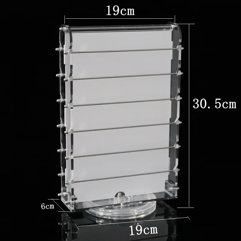 Rotating Multi-Layer Multifunctional Acrylic Jewelry Display Stand Earrings Eardrop Necklace Pendant Show Shelf