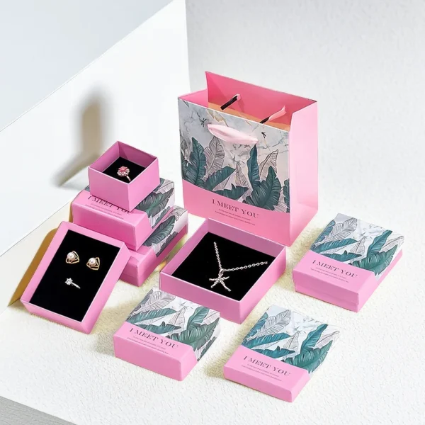Custom Open Lid Colorful Jewelry Packaging Box Gift Box Jewelry Box