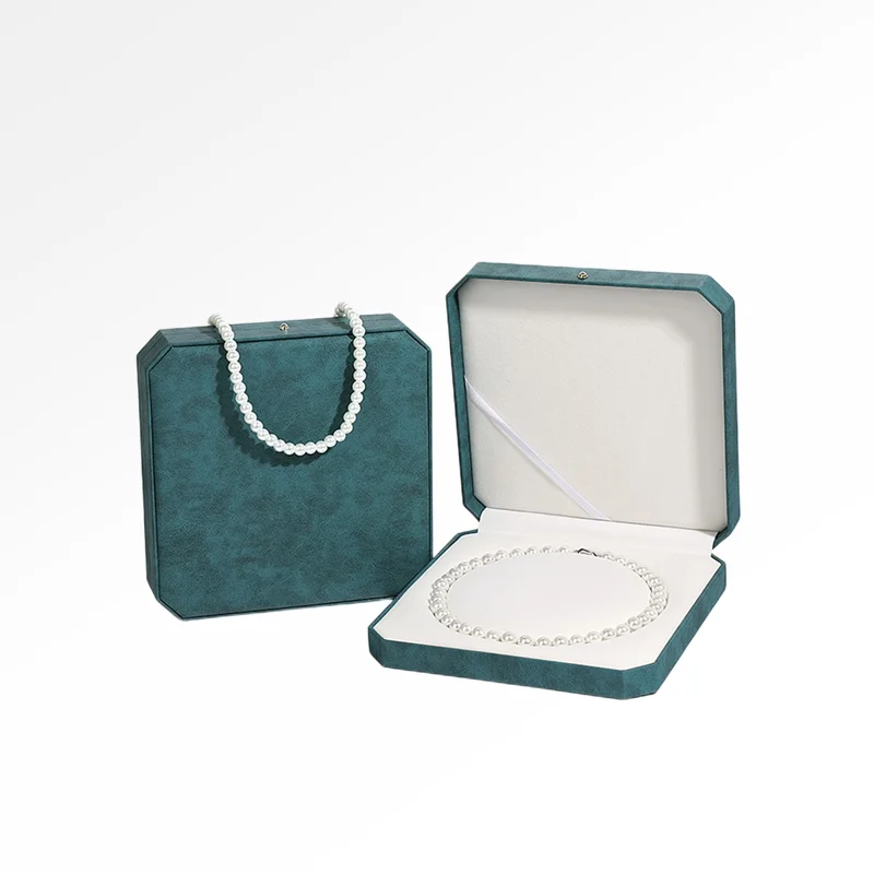 High-end PU Jewelry Necklace Packaging Gift Box for Pearl Necklace - Image 2