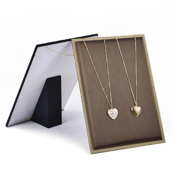 PU Leather Necklace Pendant Show Shelf Jewelry Rack Hanging Ornaments Storage Shelf Jewelry Store Display Stand - Image 4