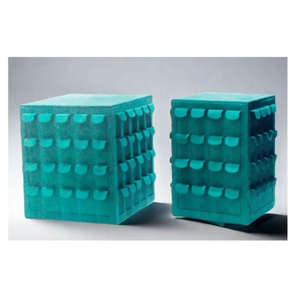 Green Velvet  Rotating Display Stand for Earrings and Jewelry Display