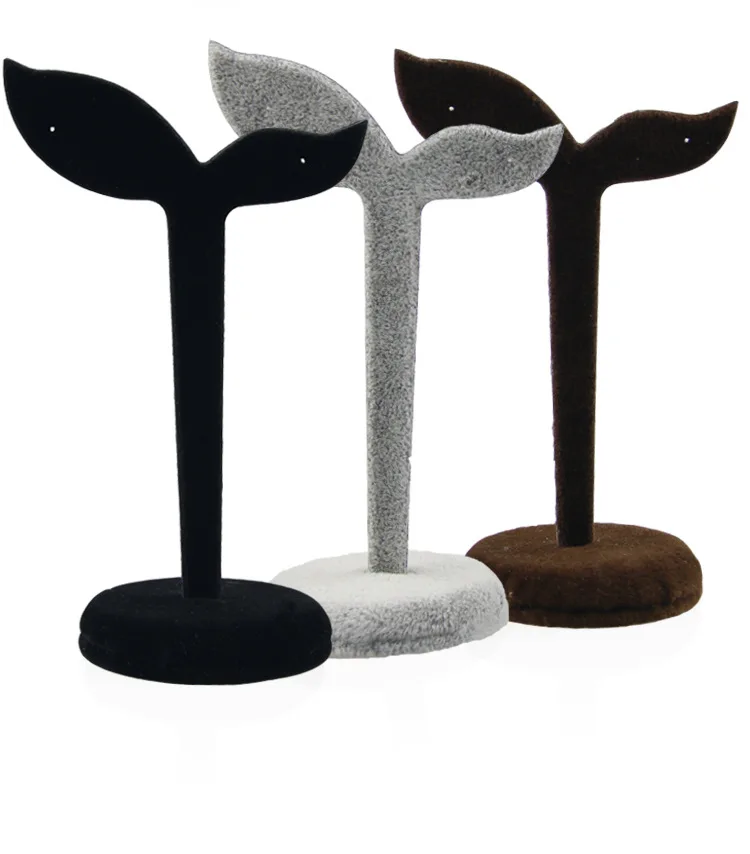 Velvet T-shaped Stud Earring Holder Earrings Display Stand - Image 6