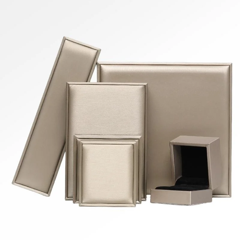 Wholesale Low MOQ Jewelry Set Box Custom Logo Luxury Gift PU Leather Jewelry Box - Image 2