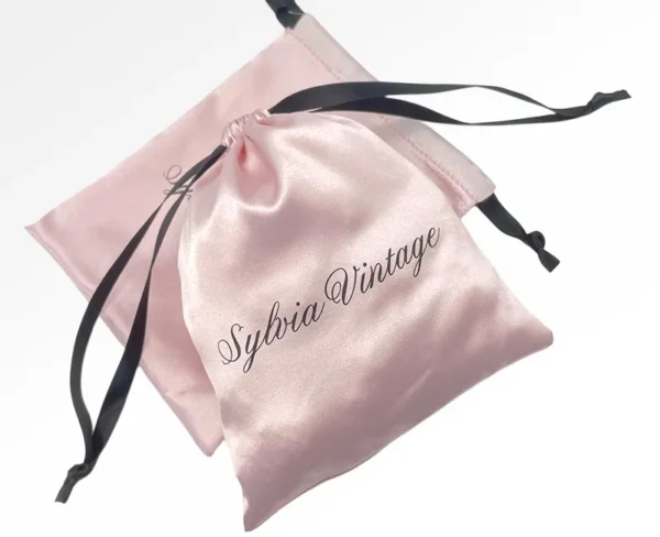 Custom Pink Silk Satin Velvet Bag Drawstring Jewelry Bag for Earrings Necklace Bracelet - Image 4
