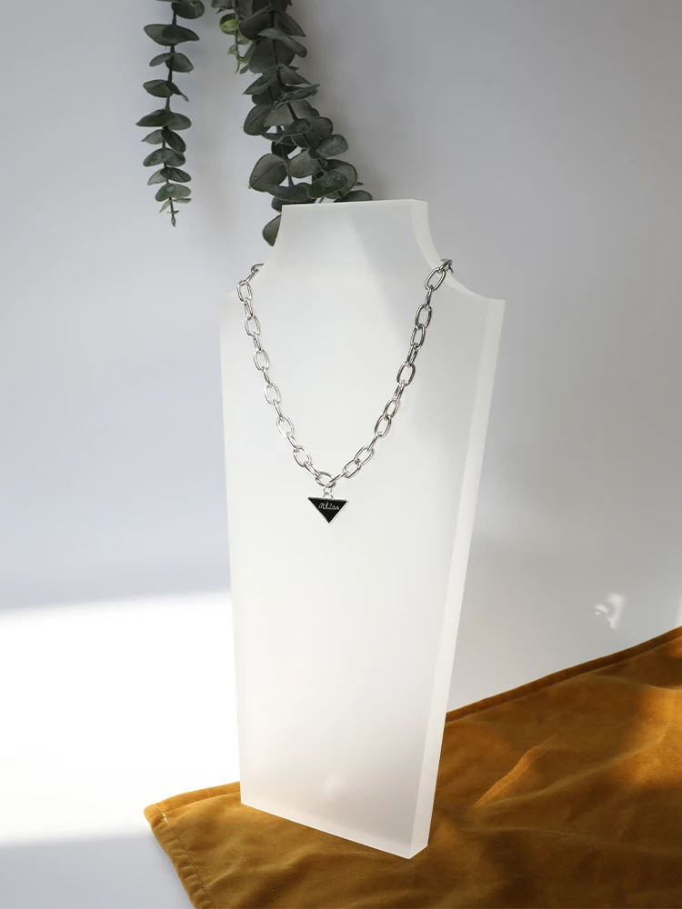 Necklace Display Stand Acrylic Rack Holder Storage Rack Store Counter Neck Model Jewelry Props - Image 4
