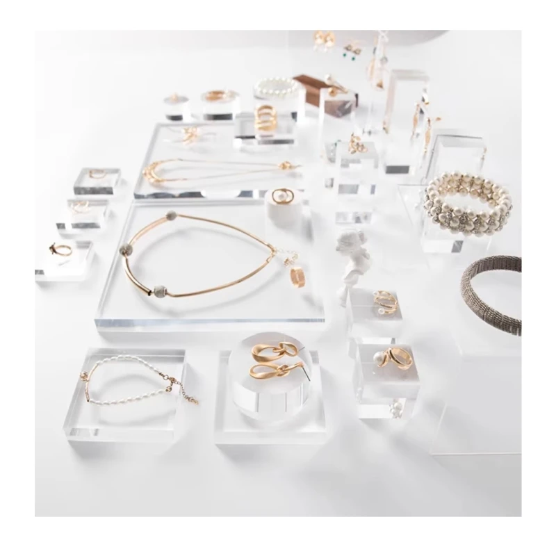 Plastic Jewelry Bracelet Display Holder Bangle Organizer Rack Acrylic Bracelet Display Collar Stand Holder