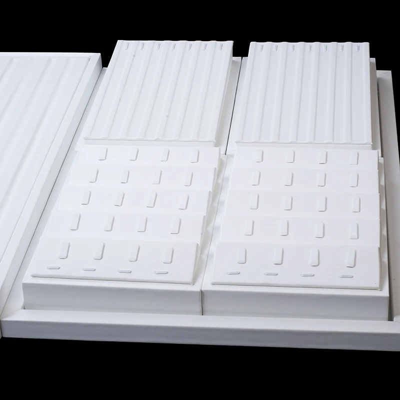 Jewelry Display Props White Brushed Leather Jewelry Display Stand Display Set