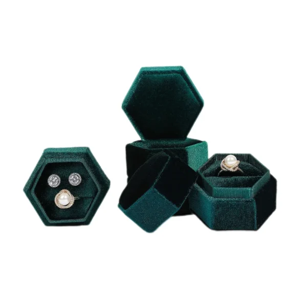 Custom Logo High End Leather Velvet Storage Box Gift Earrings Bracelet Necklace Ring Ring Jewelry Box Jewelry Packaging - Image 6