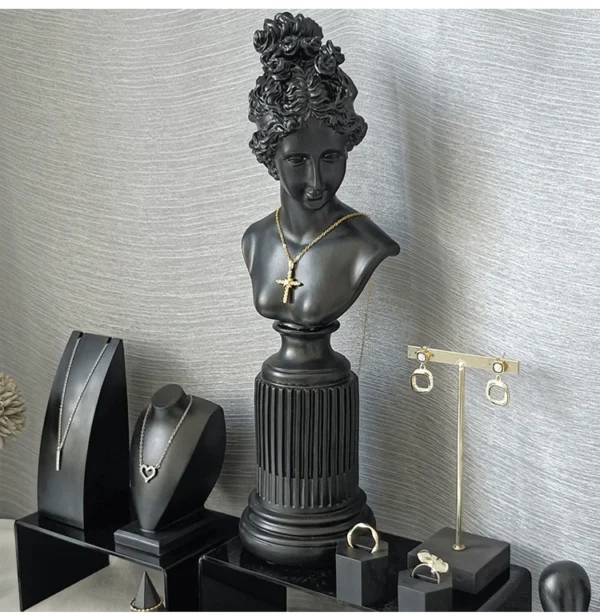Black Necklace Display Stand for Store Display Rack Suit Storage Accessories Ornaments Shooting Props - Image 6