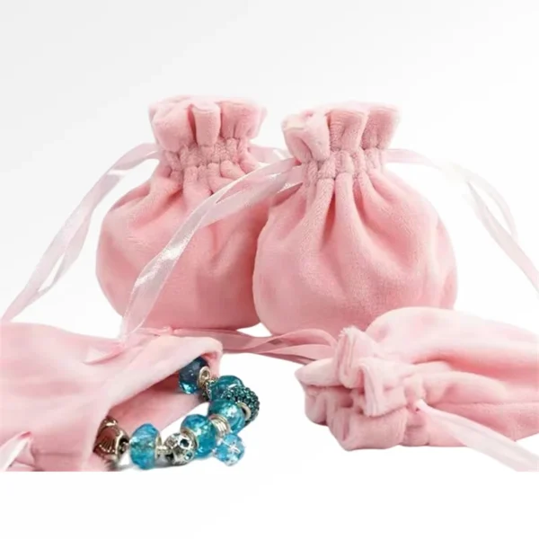 Manufacturer Custom Eco-Friendly Velvet Pouch Eco-Sustainable Ring and Jewelry Container Bag - Image 5