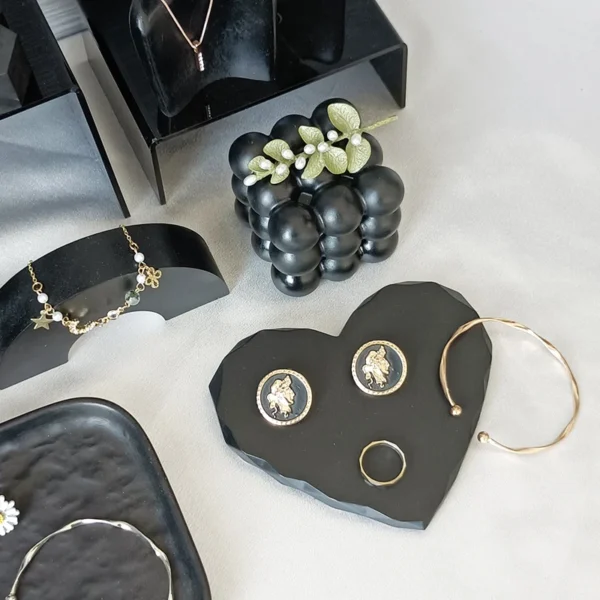 Black Necklace Display Stand for Store Display Rack Suit Storage Accessories Ornaments Shooting Props - Image 3