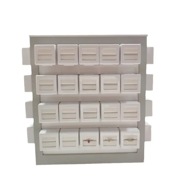 80-seat Four-side Rotatable Ring Display Rack Jewelry Counter Ring Storage Rack High-end Jewelry Rack - Image 5