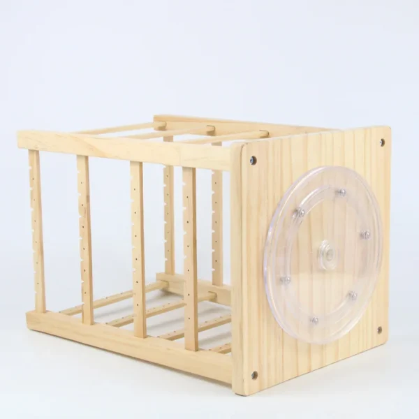 Wholesale Simple Rotating Jewelry Display Stand Wooden Earring Jewelry Necklace Jewelry Stand - Image 3