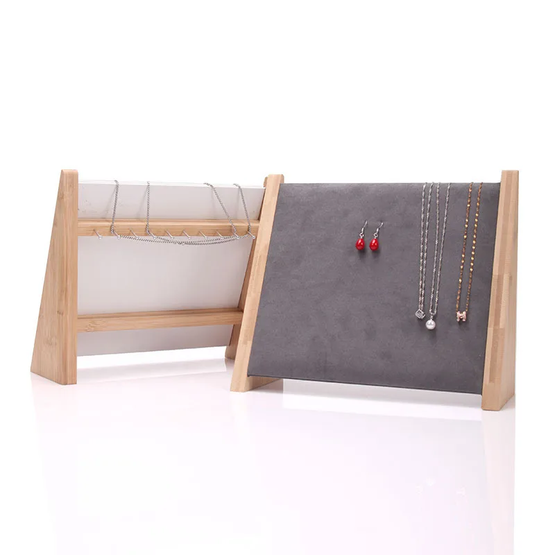 Hot Sale Four-Color Suede Jewelry Rack for Displaying Necklaces and Other Pieces - Image 3